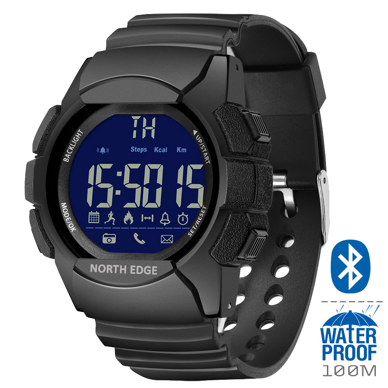 Smartwatch Digital Watches For Men - NORTH EDGE AK 100M waterdicht smartwatch
