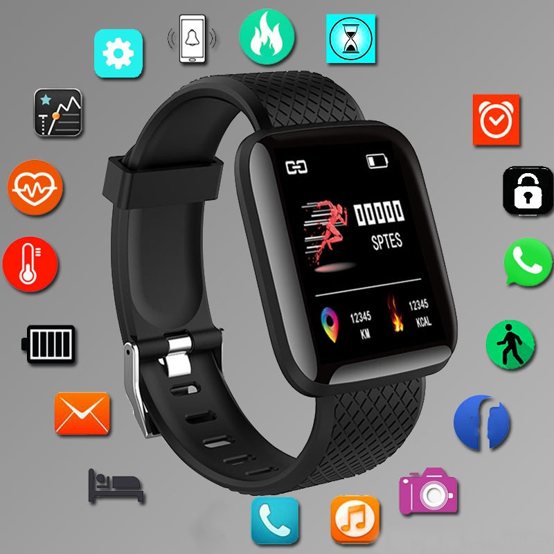 Smartwatch Square Watches For Men - Sport Smartwatch Fitness Armband Muziekbediening Vrouw