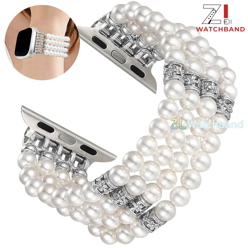 Apple Watch Band - 2026 Parelkralen Armband voor Apple Watch
