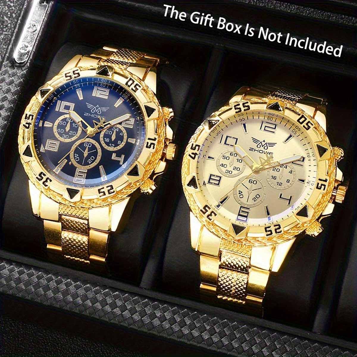Smartwatch Digital Watches For Men - 2 stks/set heren zakelijke horloges mode
