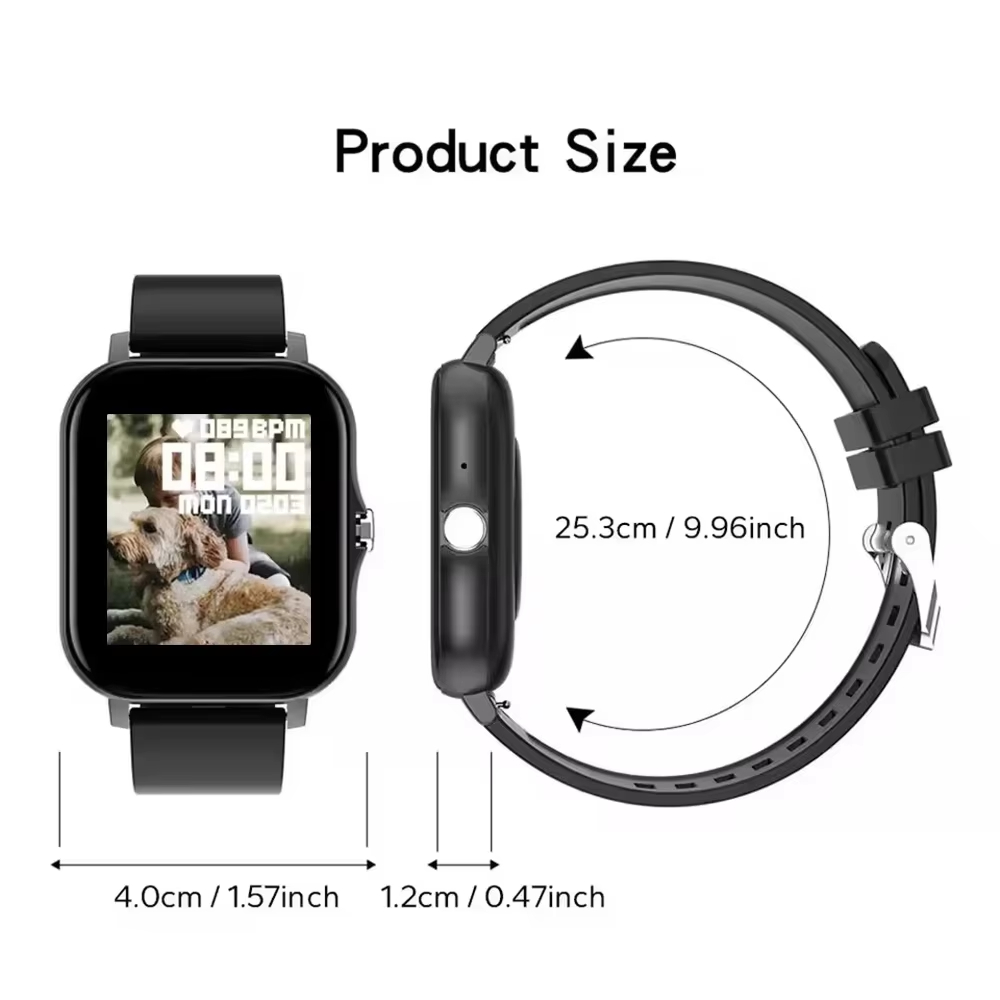 Lenovo 2026 Nieuw smartwatch m - Smartwatch Square Watches For Men recensie en prijs