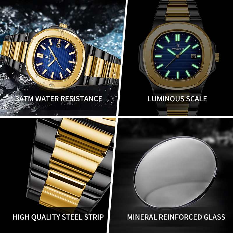 Modekwartier Quartz Herenhorlo - Smartwatch Square Watches For Men recensie en prijs