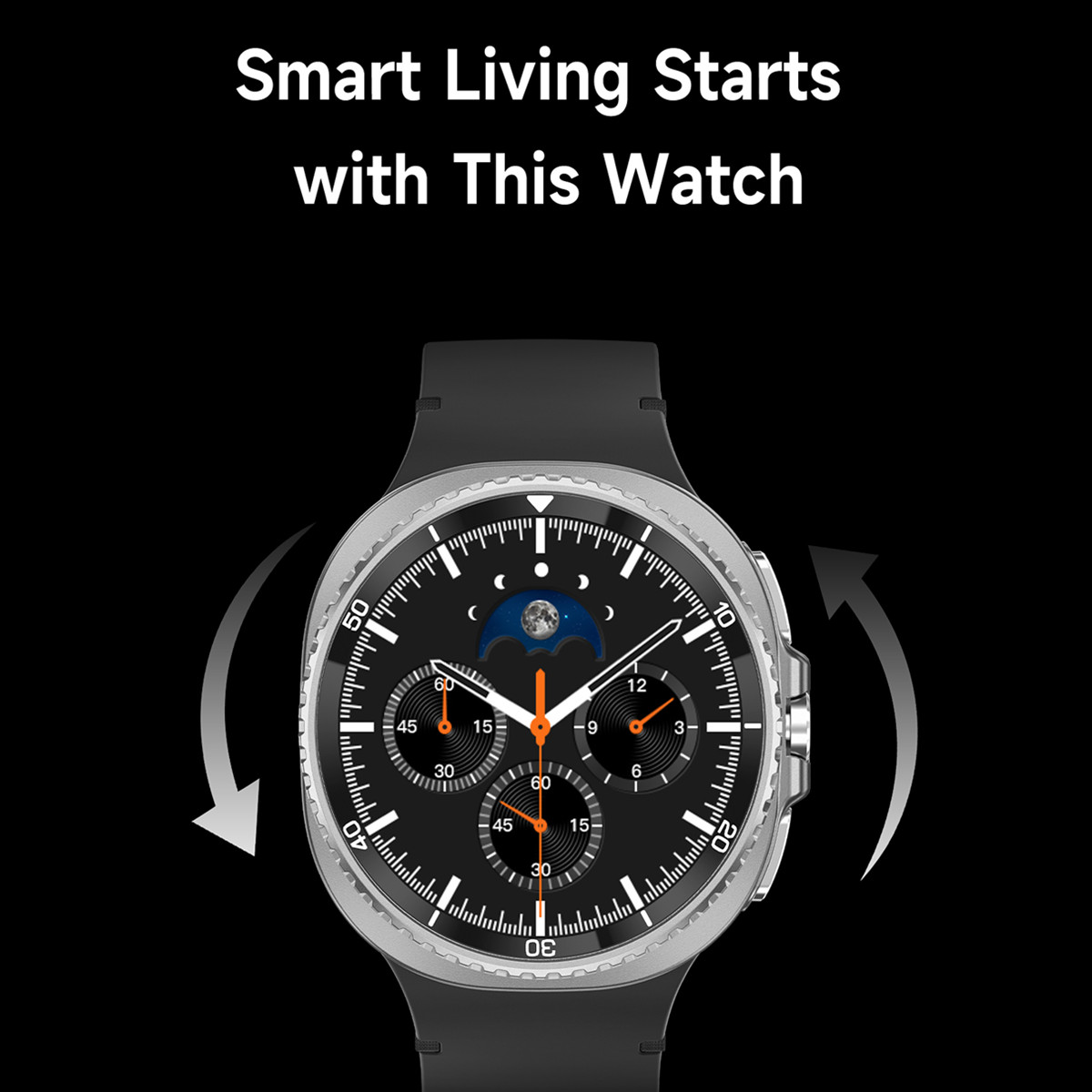 Smart Watch Man met roterende  - Smartwatch Digital Watches For Men recensie en prijs
