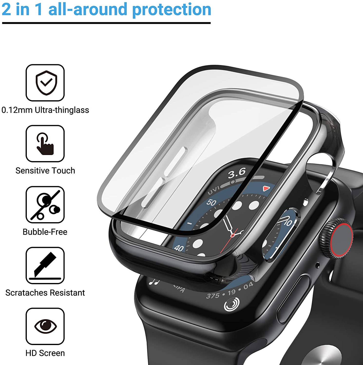 Glas + cover voor Apple Watch  - Iwatch Smartwatch recensie en prijs