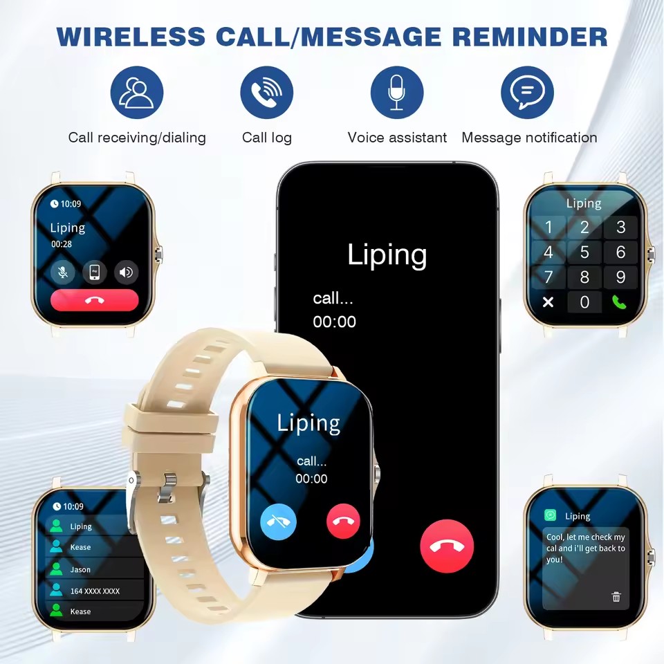 2026 Nieuwe Bluetooth Oproep S - Smartwatch Square Watches For Men recensie en prijs