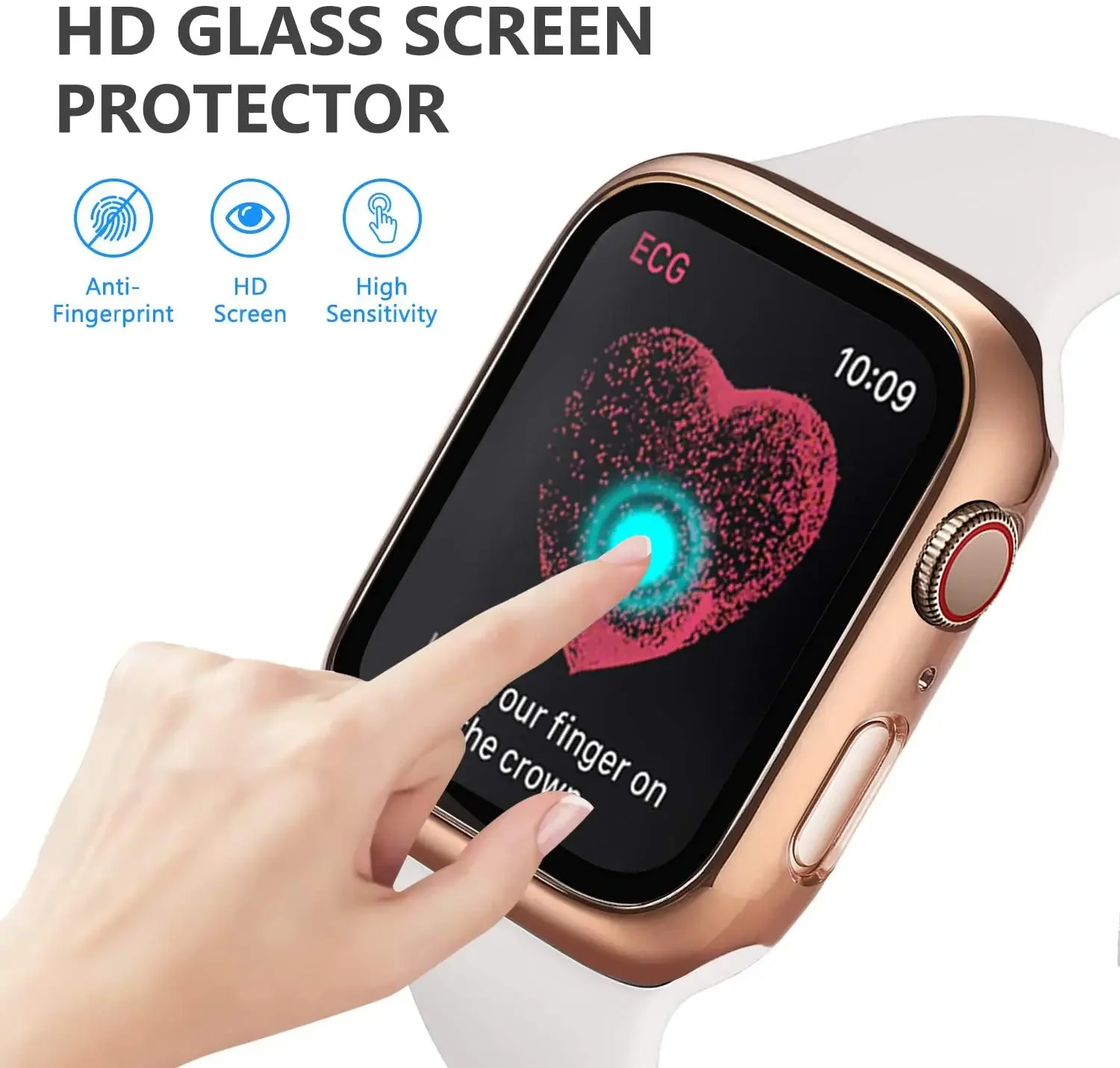 Gehard glas + cover voor Apple - Iwatch Smartwatch recensie en prijs