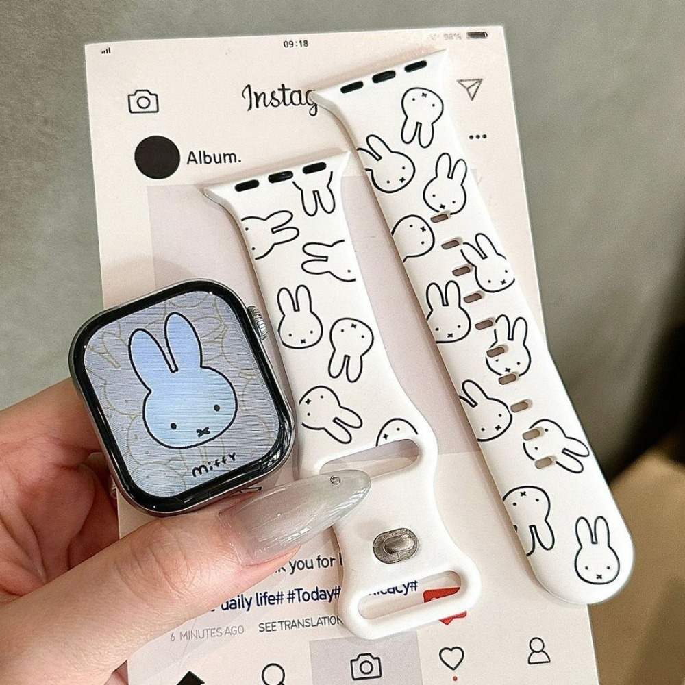 Schattig Miffy Konijn Cartoon  - Apple Watch Band recensie en prijs