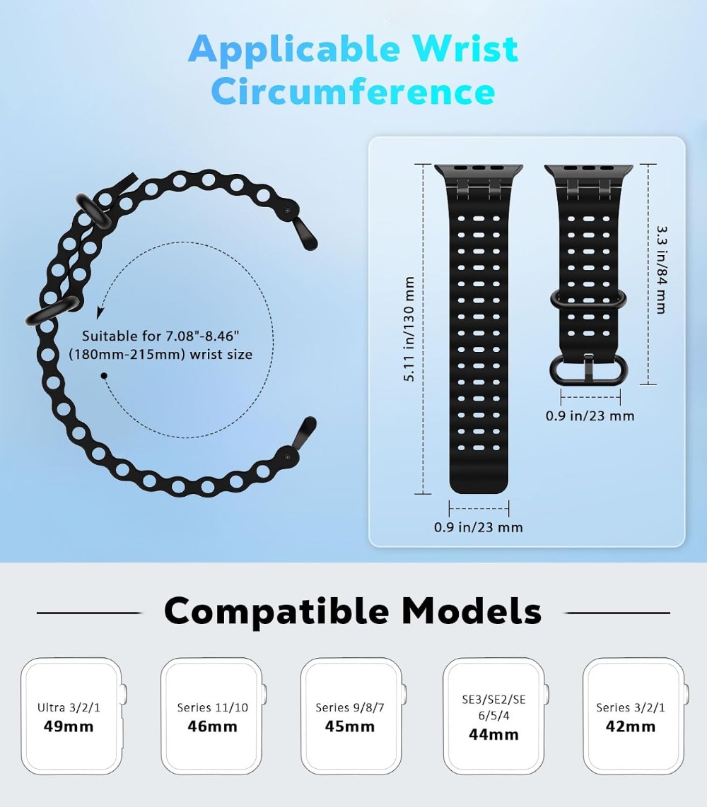 Verbeterde Ocean Watch Band co - Apple Watch Band recensie en prijs