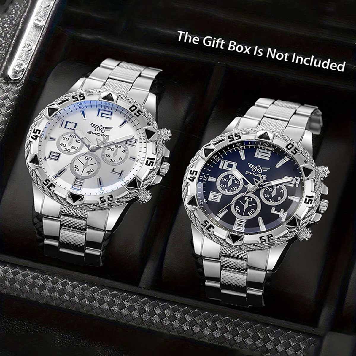 2 stks/set heren zakelijke hor - Smartwatch Digital Watches For Men recensie en prijs